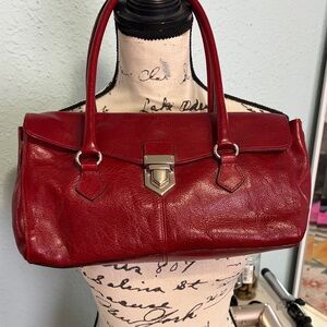 Vintage Wilson leather pelle studio Elegant Red Leather Handbag